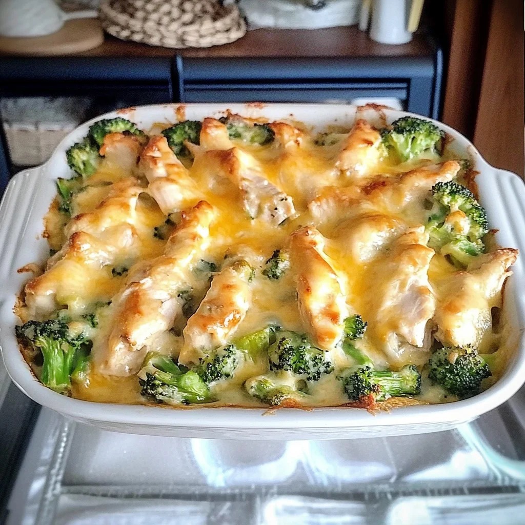 SKINNY CHICKEN BROCCOLI CASSEROLE