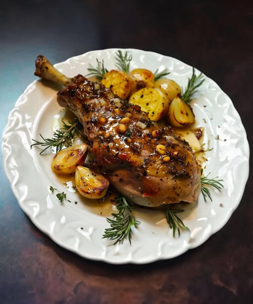 Wild boar leg with honey and mustard: a delicious and authentic recipe