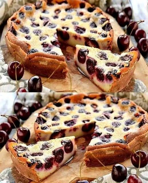 Cherry clafoutis easy recipe to prepare