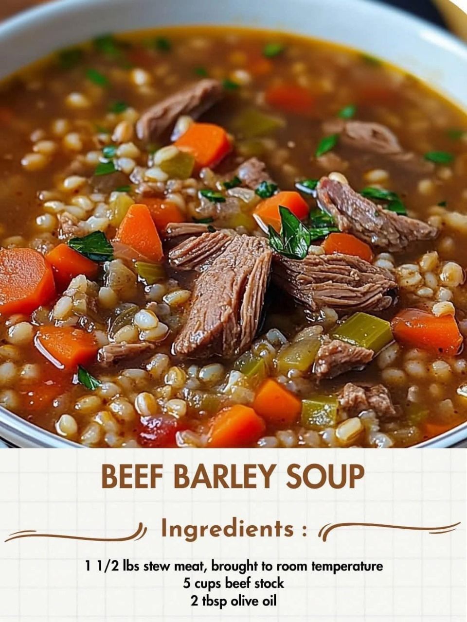 Beef Barley Soup