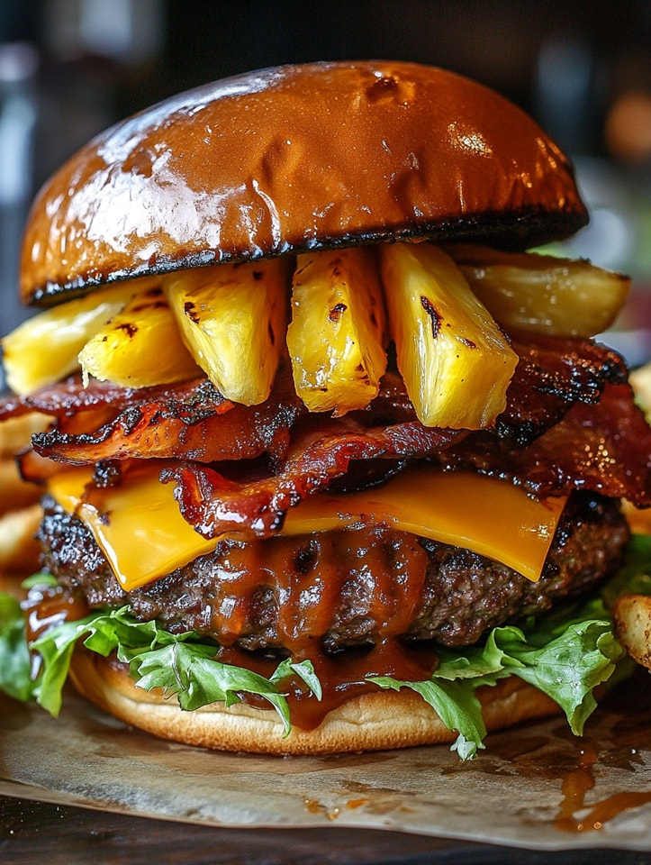 Ultimate Bacon Pineapple Burger