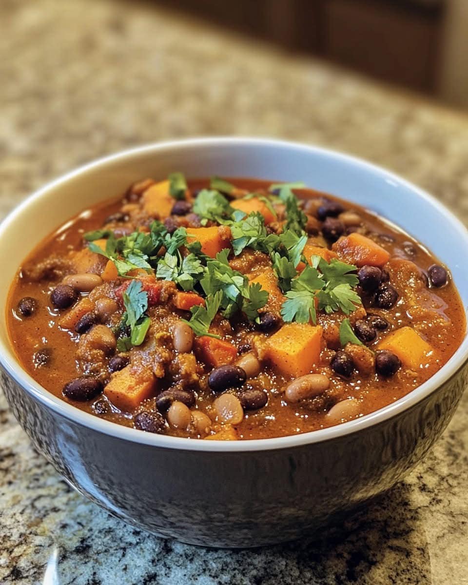 Sweet Potato and Black Bean Chili