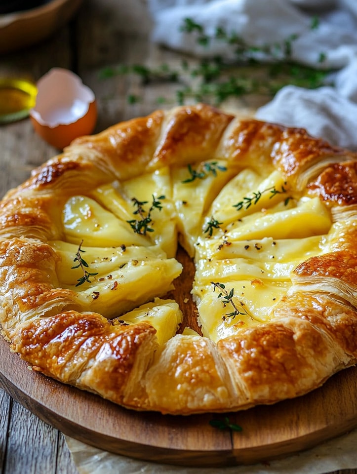 Golden Cheese Puff Pastry Star