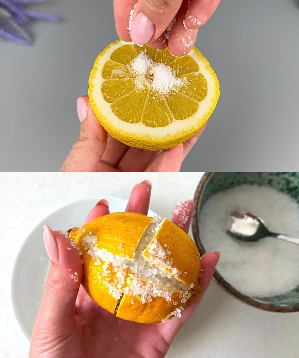 Mix Lemon and Salt and you will be shocked! If only I had known about this earlier!