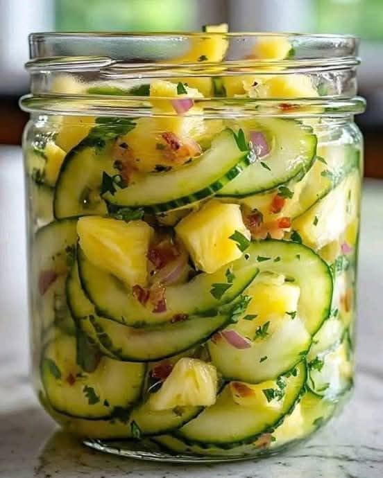 Pineapple Cucumber Salad recipe