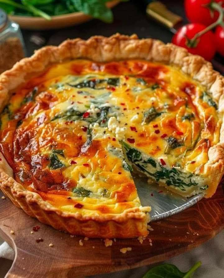 Elegant Ricotta and Spinach Quiche