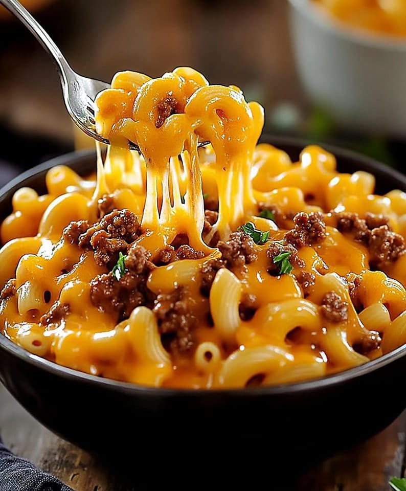 Cheesy Beef Macaroni