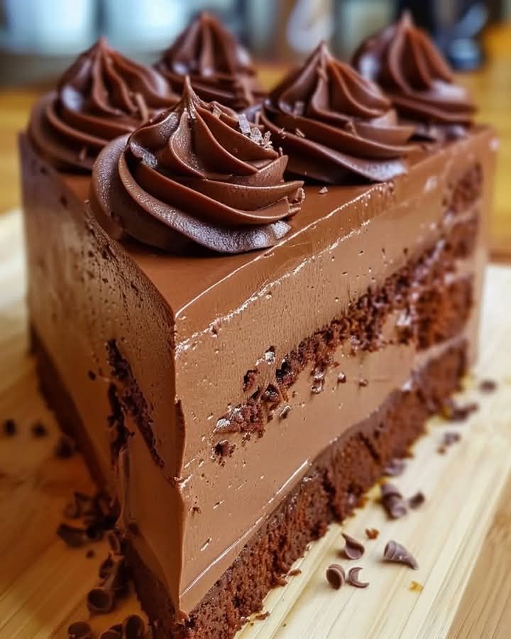 No-Bake Chocolate Mousse Cake