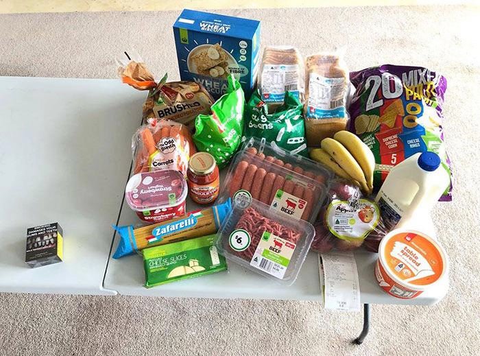 This is how much food you can get for the cost of a pack of cigarettes in Australia