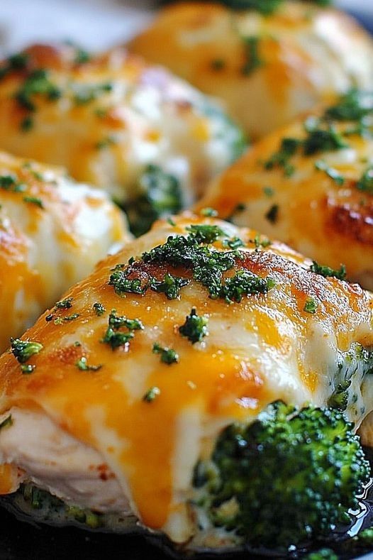 Cheesy Broccoli Stuffed Chicken Breast