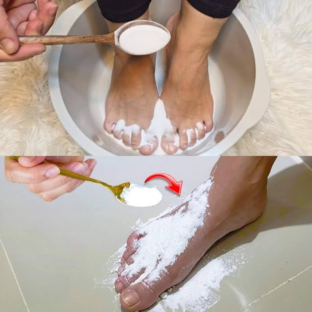I put baking soda on my feet and look what happened !