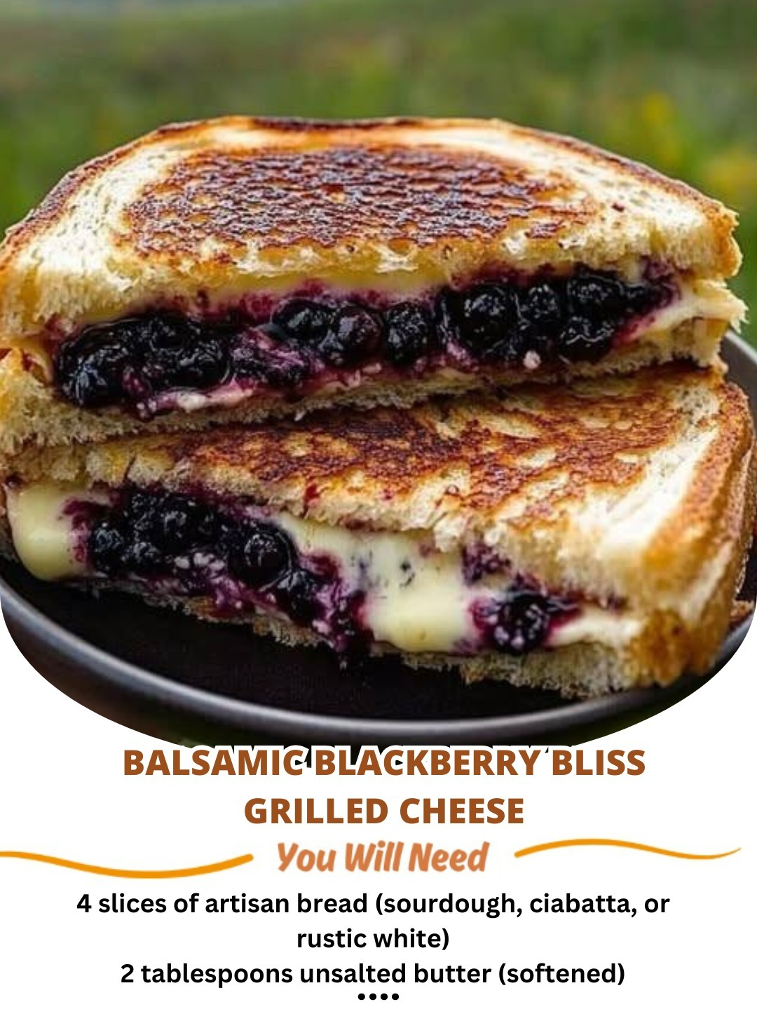 Balsamic Blackberry Bliss Grilled Cheese