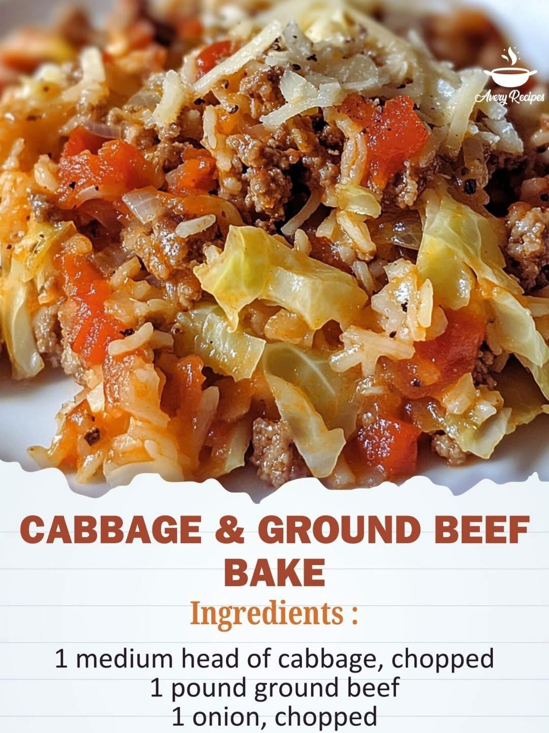 Cabbage & Ground Beef Bake