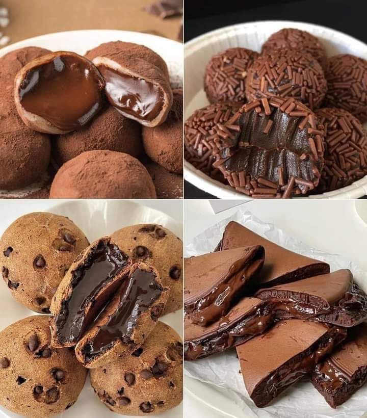 Melting and chewy chocolate