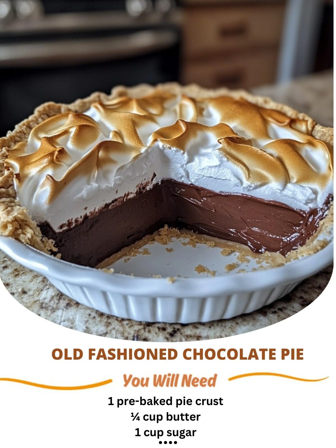 Old Fashioned Chocolate Pie