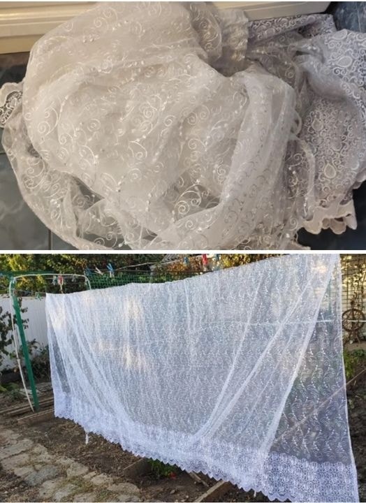 How to whiten a yellowish tulle
