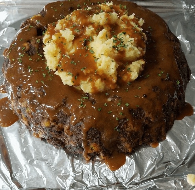Stuffed Meatloaf on the Stovetop