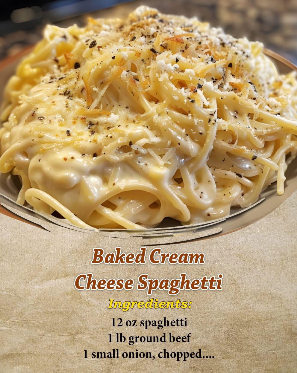 Baked Cream Cheese Spaghetti
