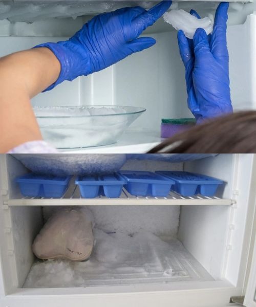 No more ice in the refrigerator and freezer, glycerin helps with thawing