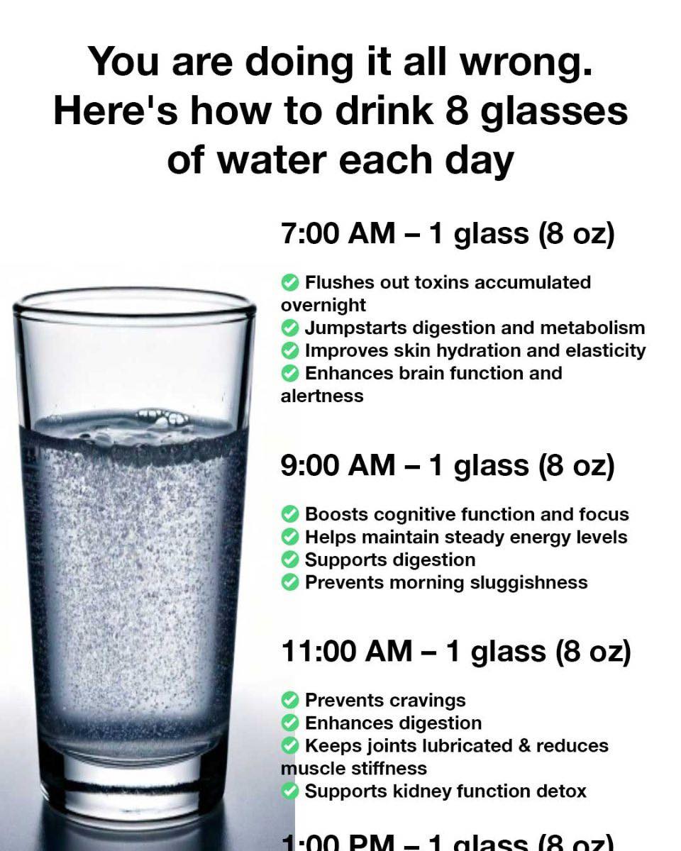 You are doing it all wrong. Here’s how to drink 8 glasses of water each day.