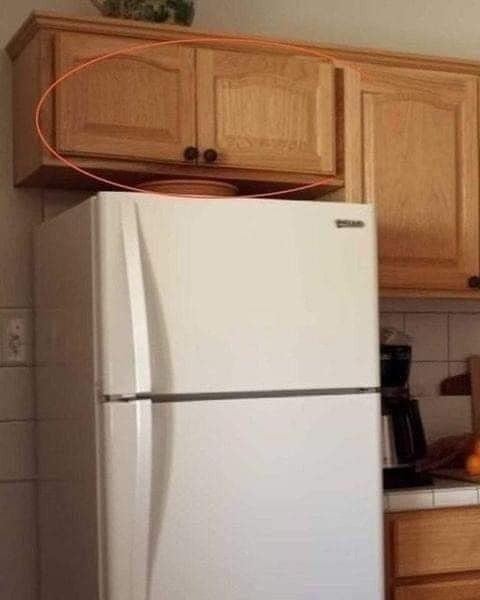If you have these cupboards above your fridge, you had better know what they’re used for… I had absolutely no idea