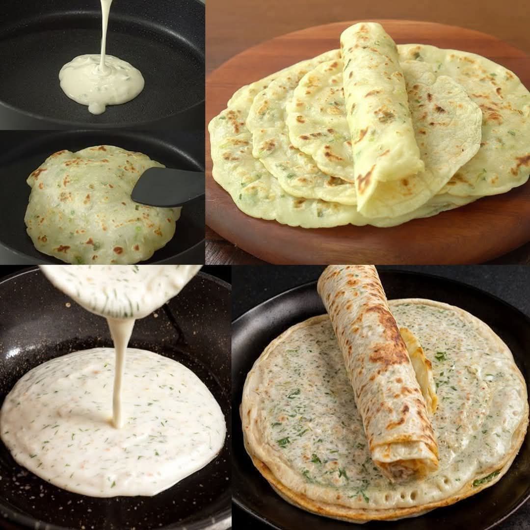3 Minute Liquid Dough, Garlic Flatbread :: No-yeast, No-kneading, Quick and Easy