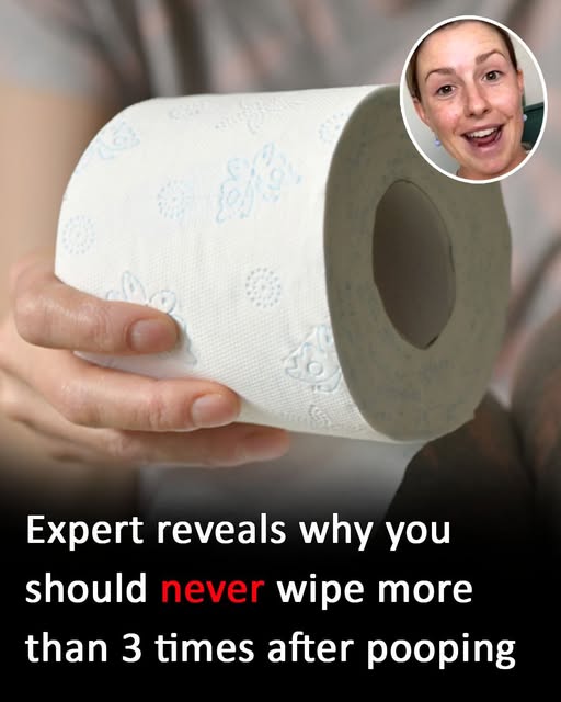 Why you should never wipe more than 3 times after pooping