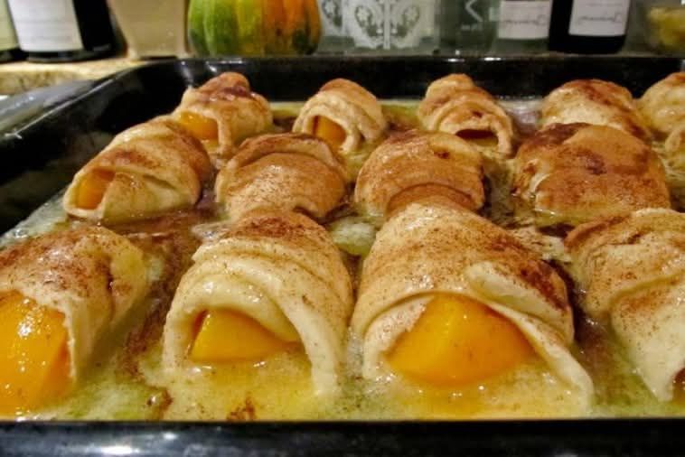PEACH ROLL UP DESSERT