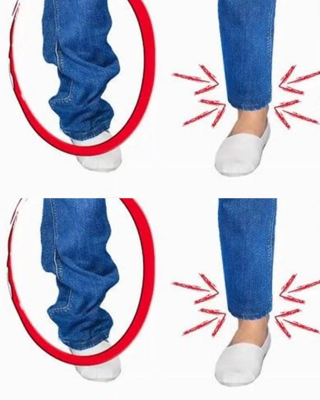 Shorten jeans like that, even if you can’t sew!