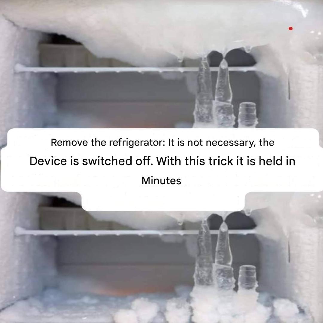 Defrosting the freezer: There’s no need to turn off the appliance. With this trick, it’s done in just a few minutes.