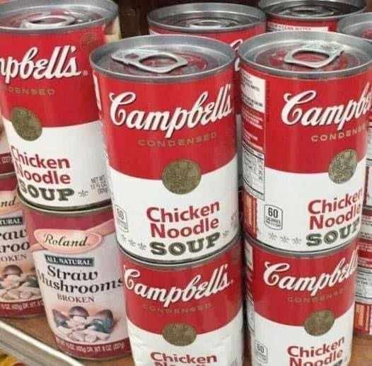 You might want to go and buy the soup, better stock up while you still can