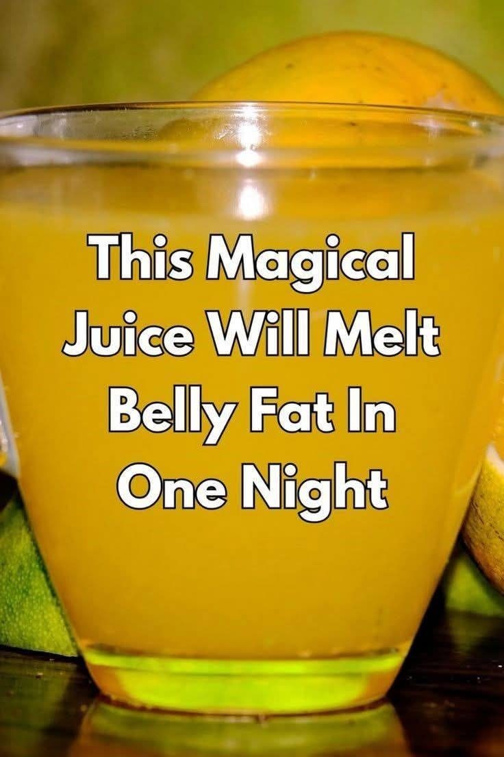 Say goodbye to belly fat and bloating with this powerful fat-melting juice!