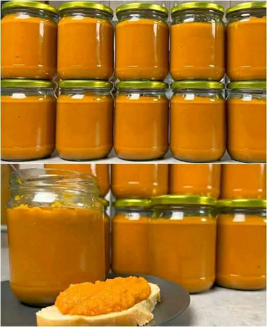 Of course! Here’s a warm and nostalgic article for your pumpkin caviar recipe:  —  # 🎃 Pumpkin Caviar Like in Childhood: A Comforting Classic to Make and Store  There’s something deeply nostalgic about the taste of **pumpkin caviar**—a comforting, savory spread that many remember from their childhood kitchens. Whether you spread it on fresh bread, serve it as a side dish, or enjoy it straight from the spoon, this golden-orange delicacy is a true taste of home.  Today, we’re bringing that **old-fashioned flavor back**, with a simple and hearty recipe that makes **a big batch**—perfect for canning and storing in your apartment pantry for weeks (or even months) of cozy meals ahead.  —  ## 🍲 What Is Pumpkin Caviar?  Pumpkin caviar, also known as **vegetable caviar**, is a savory vegetable spread made by cooking down **pumpkin with onions, carrots, tomatoes**, and spices. Despite the name, it doesn’t contain fish—**“caviar” here refers to the rich, smooth texture** and deep flavor.  This dish was especially popular in Eastern European kitchens and often prepared in large batches to **preserve for winter**. It’s a celebration of simple ingredients, slow cooking, and soul-warming taste.  —  ## 📝 Ingredients (For a Big Batch)  You’ll need:  – 2 kg (about 4.5 lbs) **pumpkin**, peeled and cubed – 3 large **onions**, finely chopped – 2 large **carrots**, grated – 2–3 **tomatoes**, peeled and chopped (or 1 cup canned crushed tomatoes) – 3–4 cloves **garlic**, minced – 1/2 cup **vegetable oil** – 1–2 tbsp **sugar** – 1 tbsp **salt** (or to taste) – 1–2 tbsp **vinegar** (for preservation) – Ground black pepper, paprika, or your favorite spices (optional)  —  ## 👩‍🍳 How to Make Pumpkin Caviar  ### Step 1: Prepare the Vegetables Peel and cube the pumpkin, chop the onions, and grate the carrots. If using fresh tomatoes, peel and dice them (you can blanch them first for easy peeling).  ### Step 2: Sauté the Base In a large pot or deep skillet, heat the oil and sauté the onions until soft and golden. Add the carrots and continue cooking for another 5–7 minutes.  ### Step 3: Add Pumpkin and Tomatoes Add the cubed pumpkin and chopped tomatoes to the pot. Stir everything together, season with salt, sugar, and your favorite spices. Cook on medium-low heat, stirring occasionally.  ### Step 4: Simmer Until Soft Let the mixture cook gently for **about 40–60 minutes**, or until the pumpkin is very soft and can be mashed easily with a spoon.  ### Step 5: Blend for Smoothness Use an immersion blender (or transfer in batches to a food processor) and blend until smooth and silky. You can also leave it slightly chunky for more texture.  ### Step 6: Final Touch Add minced garlic and vinegar, then simmer for another 5–10 minutes to let the flavors meld. Taste and adjust seasoning as needed.  —  ## 🫙 How to Store It  This recipe makes a generous amount, and the best part is—it keeps **beautifully in jars**!  ### For Short-Term Use: – Let the caviar cool and store in clean glass jars in the fridge for up to **2 weeks**.  ### For Long-Term Storage: 1. Sterilize your jars and lids. 2. Pour the hot caviar into the jars, leaving a little space at the top. 3. Seal tightly and turn jars upside down to cool, or process in a boiling water bath for 10–15 minutes. 4. Store in a cool, dark place for up to **6 months**.  —  ## 🧡 Serving Ideas  – Spread on **crusty bread or toast** – Serve as a side dish with **meat or fish** – Mix into **pasta or rice** for a quick meal – Enjoy warm or cold—it’s delicious both ways!  —  ## 🏡 Final Thoughts  This **pumpkin caviar recipe brings back the taste of childhood**—simple, nourishing, and made with love. Making a big batch means you’ll always have a jar ready when you need a cozy snack, a side dish, or a little culinary nostalgia.  It’s a tradition worth keeping—and sharing.  —  Would you like a printable recipe card or a step-by-step visual guide for canning? 😊