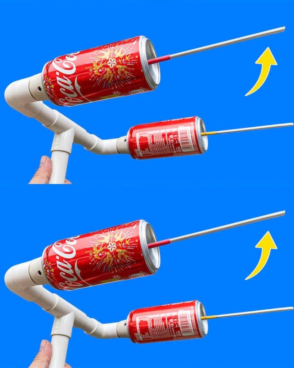 How to make a homemade antenna with soda cans.