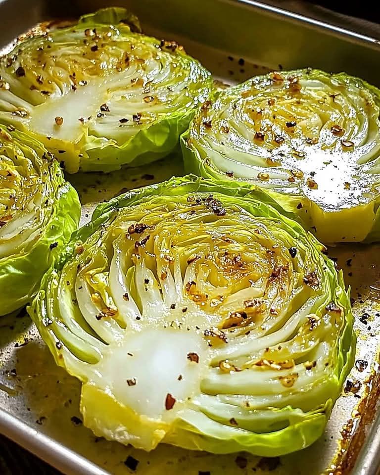 Crispy Baked Cabbage Steaks