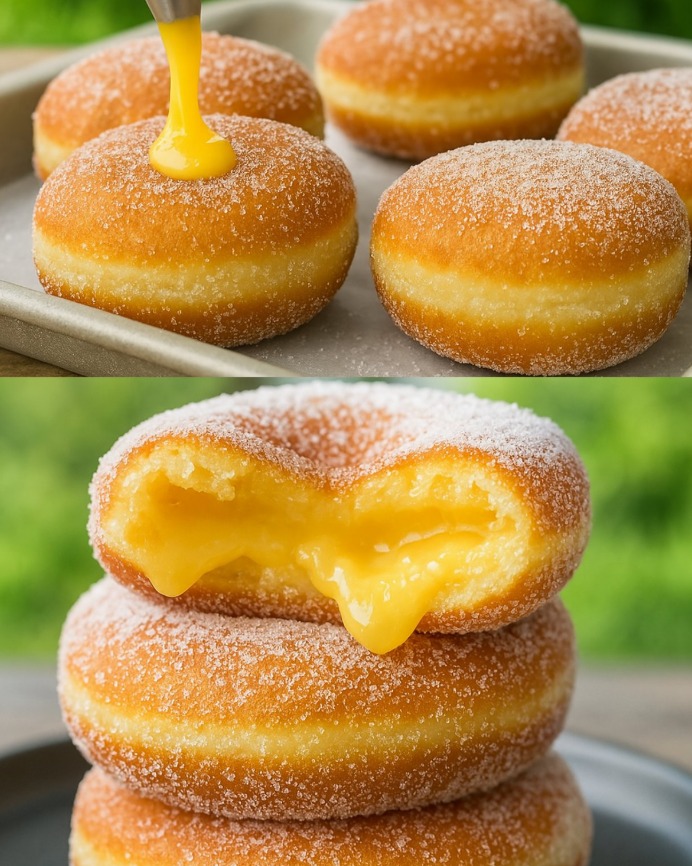 Lemon Filled Donuts: Zesty & Sweet Indulgence 🍋🍩🍯🥚