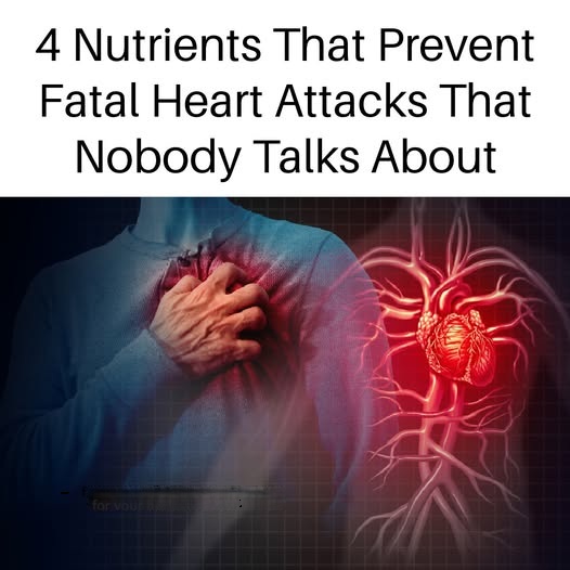 4 Essential Nutrients to Prevent Fatal Heart Attacks That Often Go Overlooked