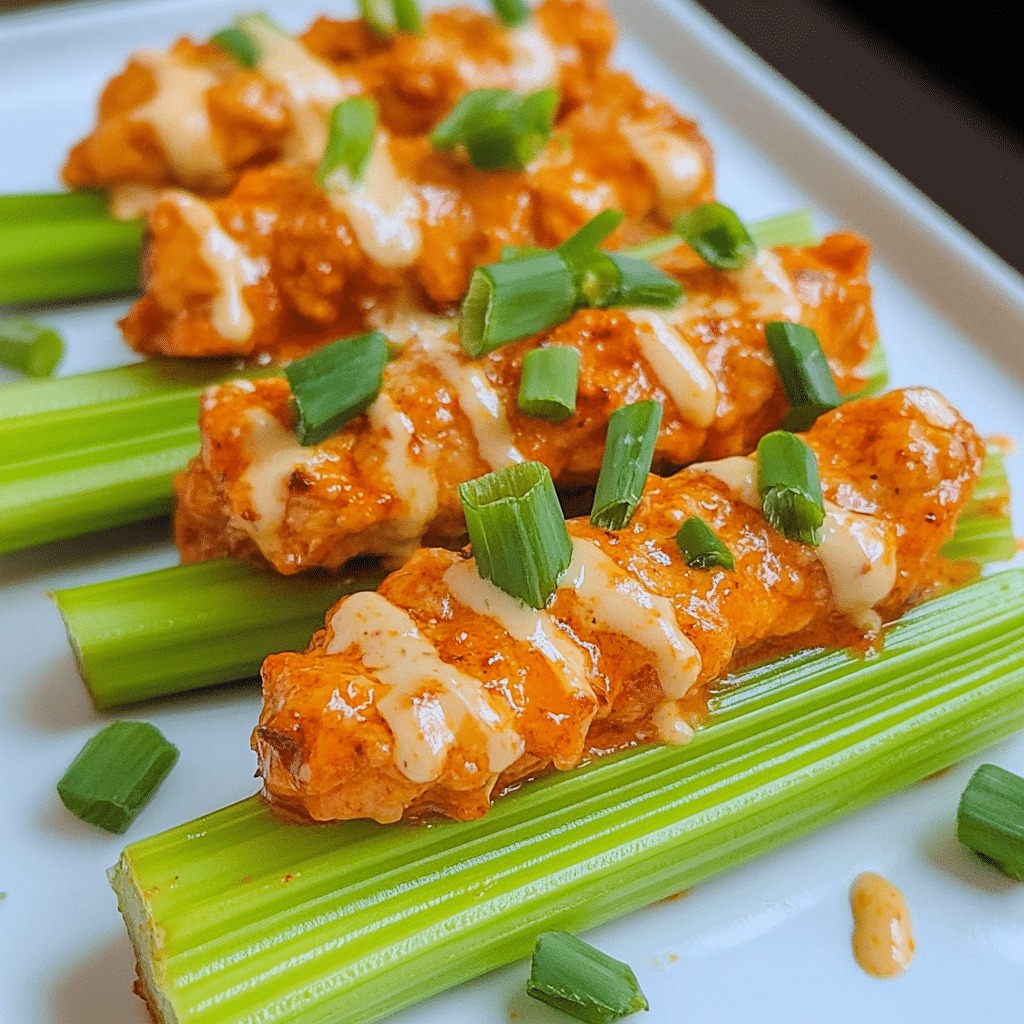 Buffalo Chicken Celery Sticks