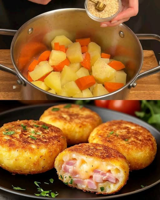 Potato and Bacon Patties with Greek Yogurt Dill Sauce