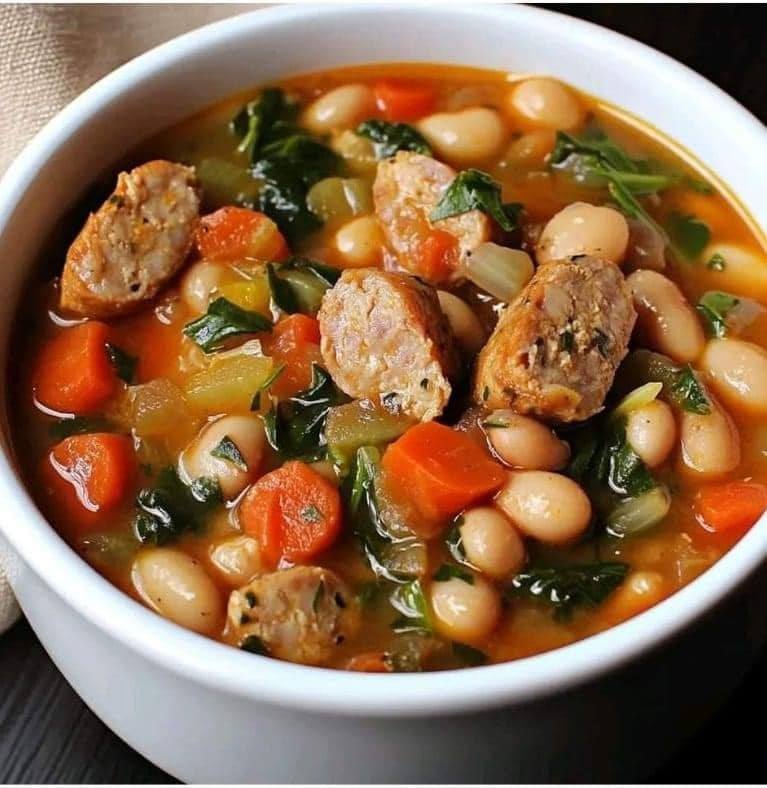 Hearty Chicken Sausage & White Bean Stew
