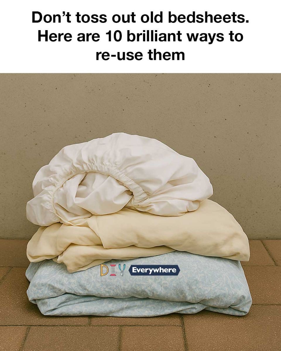 Don’t toss out old bedsheets. Here are 10 brilliant ways to re-use them