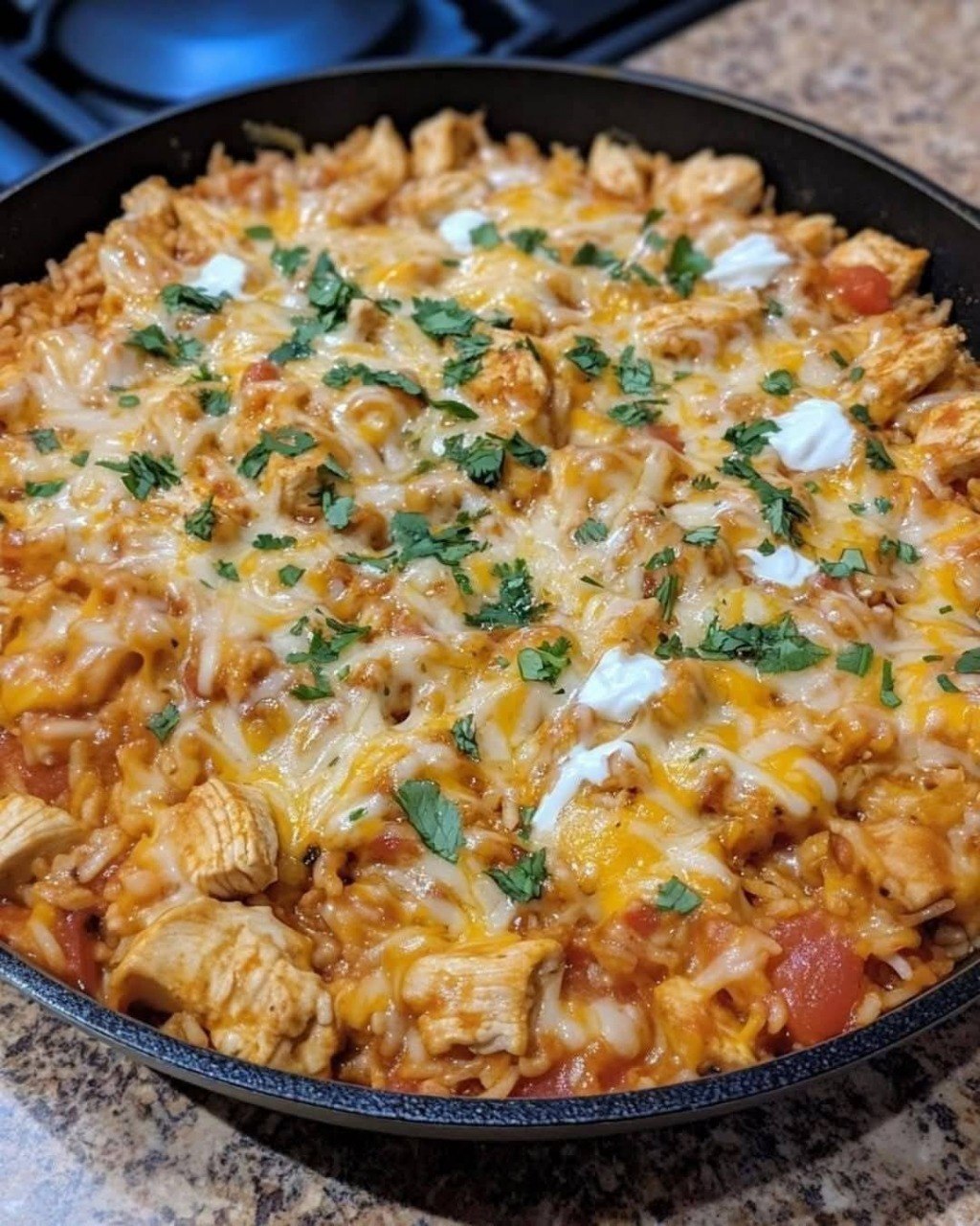 Cheesy Chicken Taco Rice Recipe