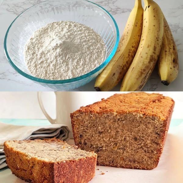 2-Ingredient Banana Bread (No Oven, No Kneading!) – The Easiest Healthy Recipe!