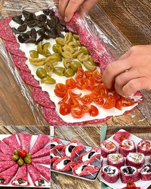 3 ideas with salami for a delicious and quick starter!