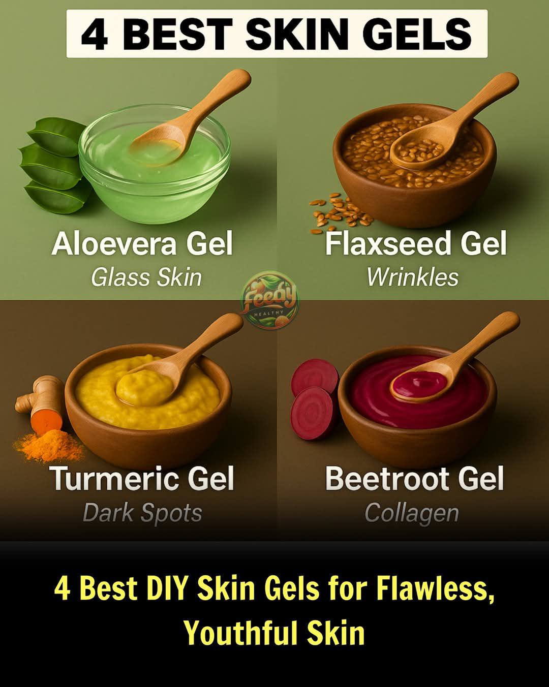 Glow Naturally: 4 Powerful Homemade Gels for Smooth, Youthful Skin