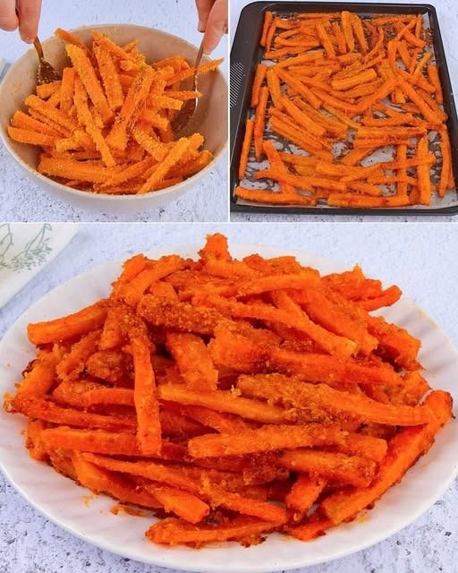 Spicy Carrot Sticks Parmigiana: the crispy side dish recipe!
