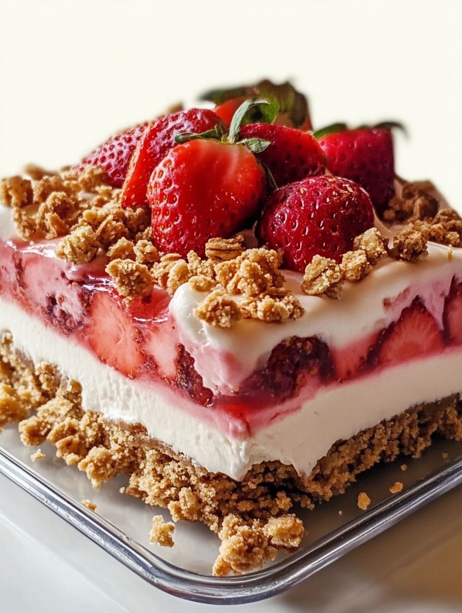 Strawberry Crunch Cheesecake Delight