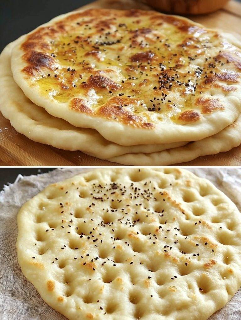 Turkish bread stuffed with potatoes