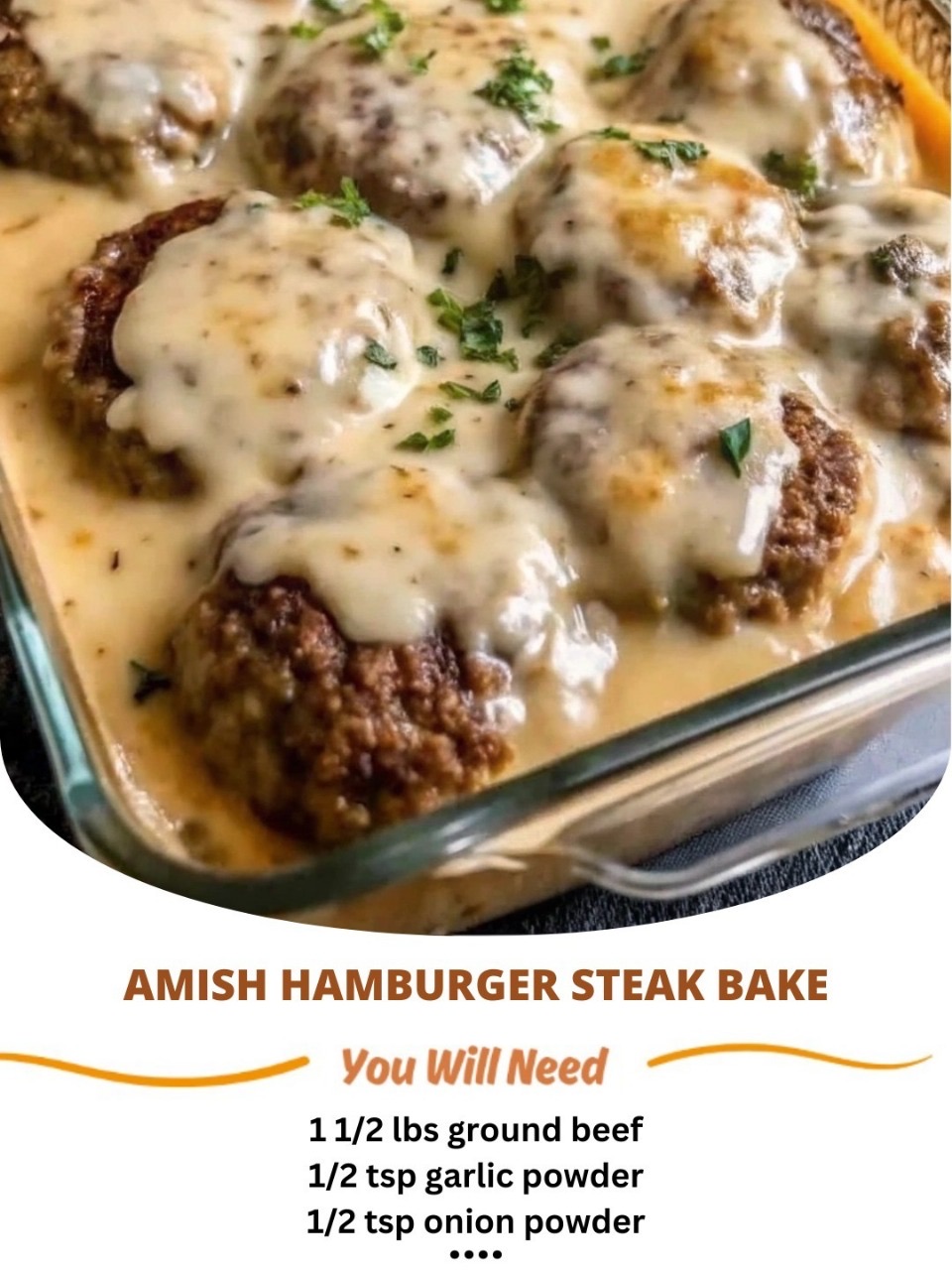 Amish Hamburger Steak Bake