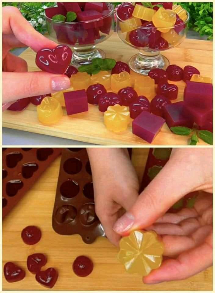 Fruit juice marmalade is very easy to make and does not melt when heated.